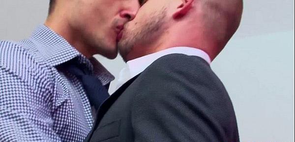  Muscular british gay office fuck action